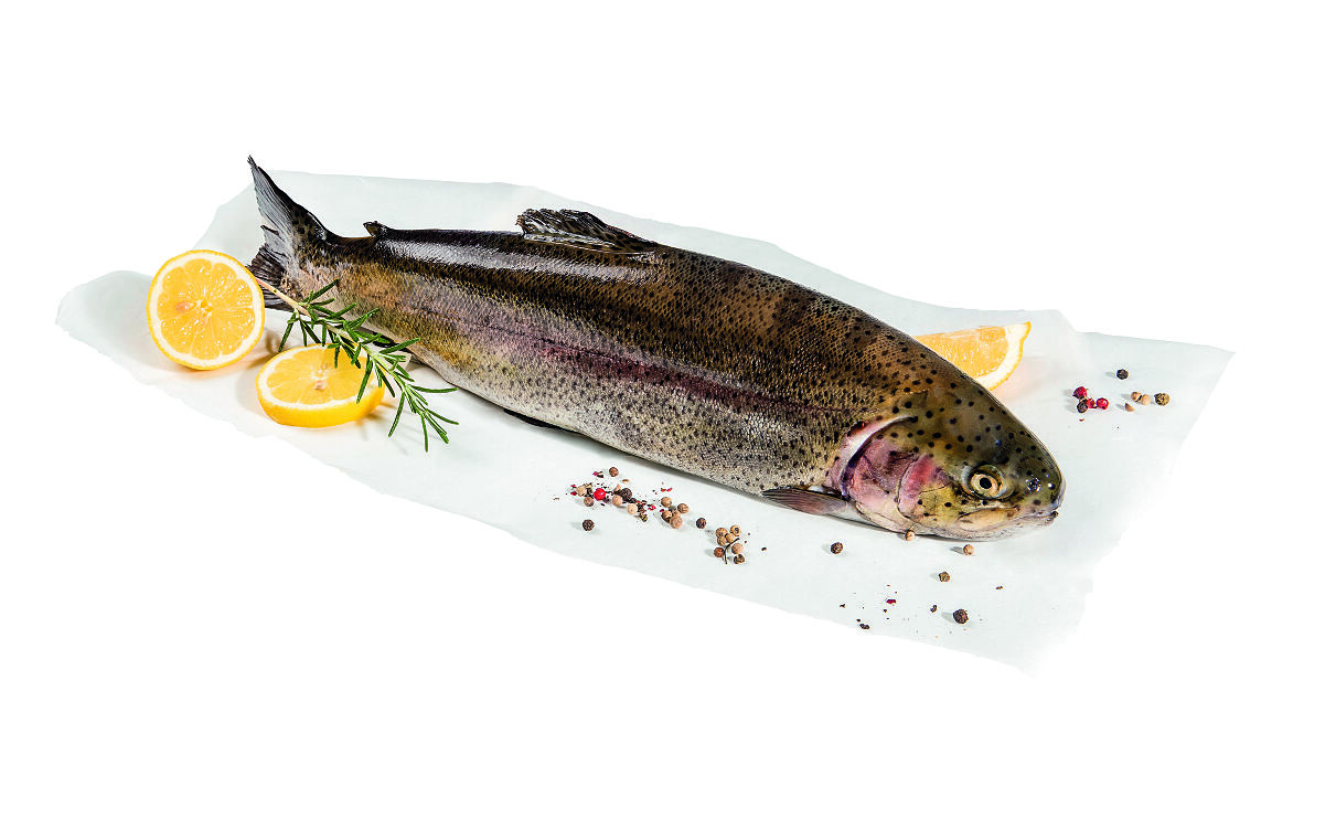 Heimische Fische im INTERSPAR-Fischmarkt