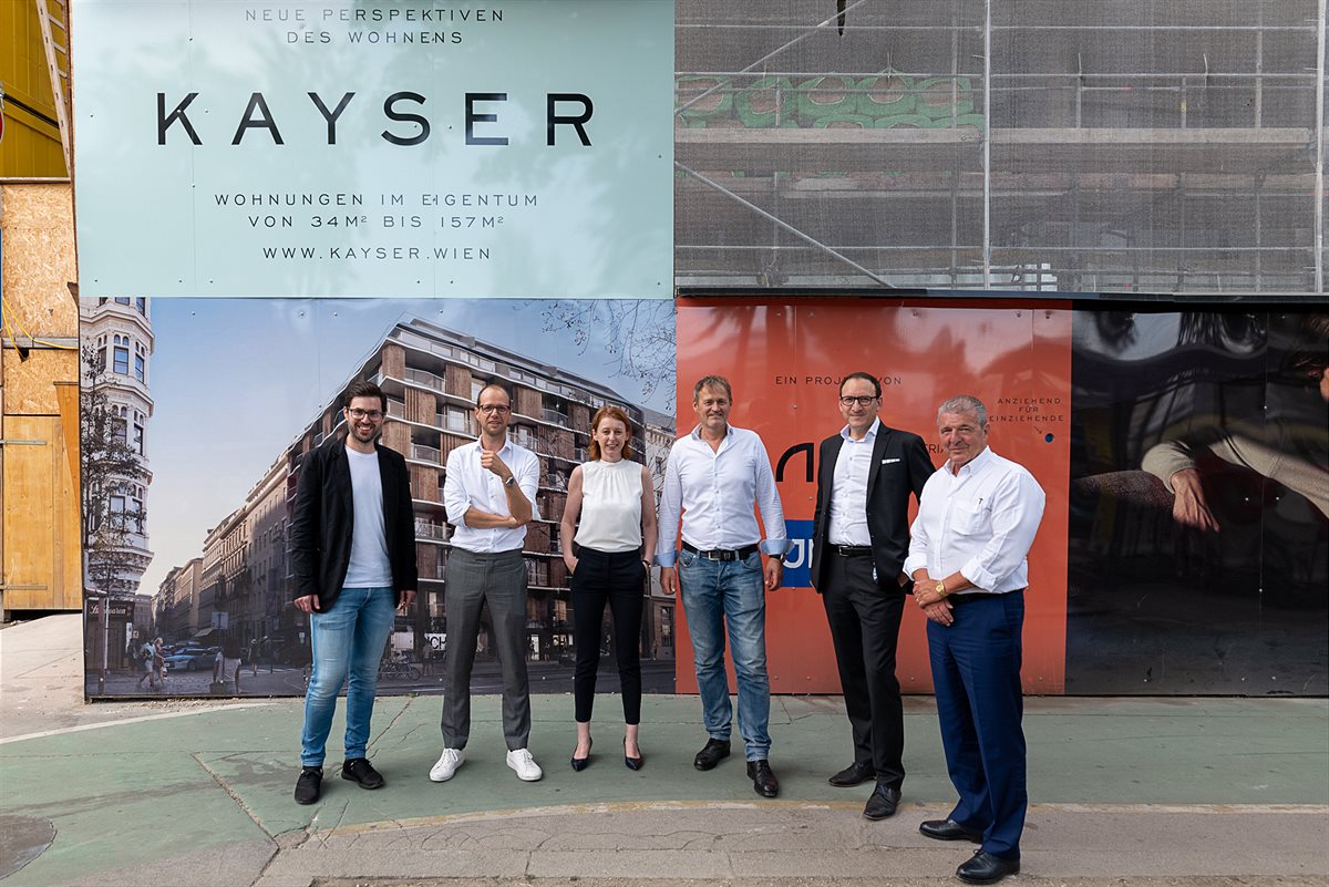 Dachgleiche für ARE & JP Immobilien Projekt „KAYSER“ 