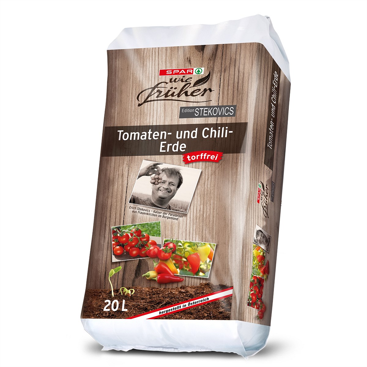 Stekovics Tomaten- und Chili-Erde 20L