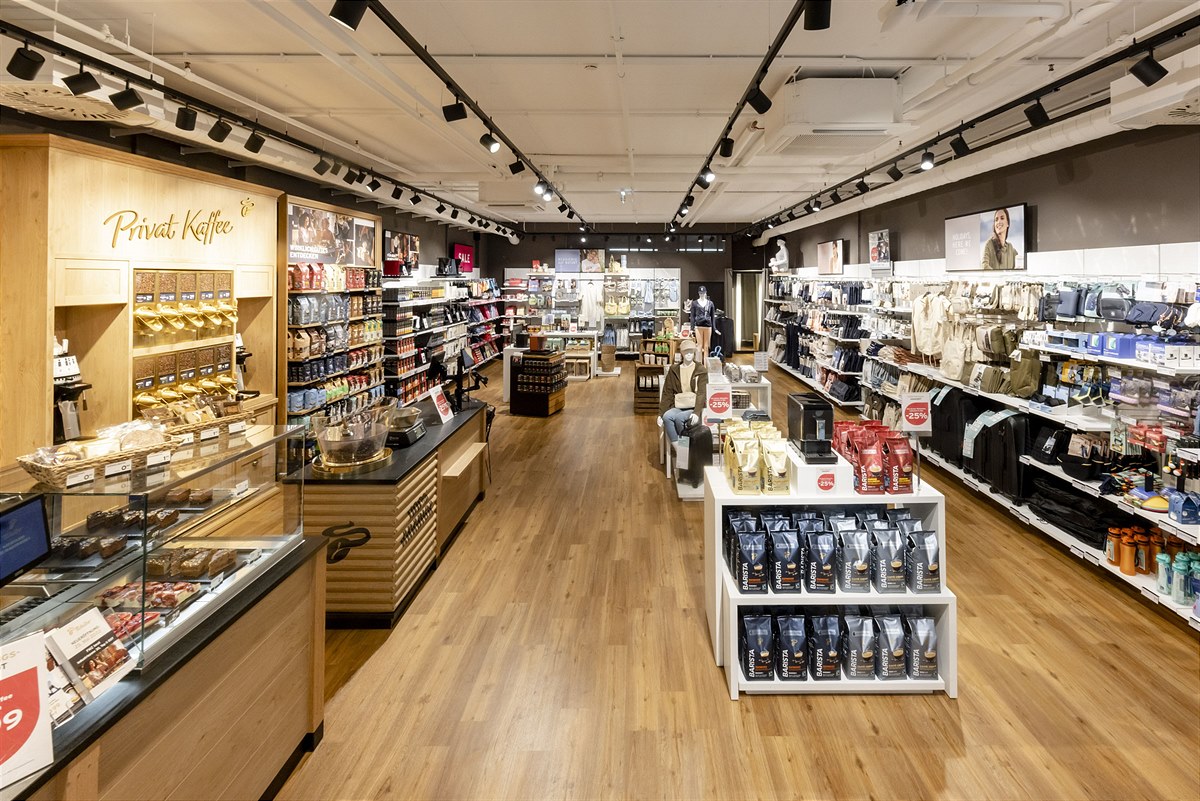 Auf rund 120 m² Verkaufsfläche begeistert Tchibo seine Kund*innen mit einem vielfältigem Produktsortiment
