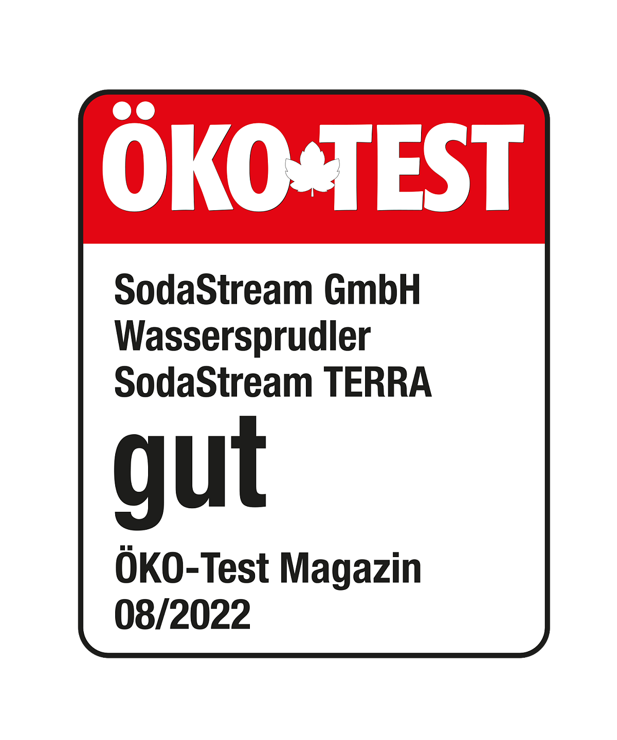 Ökotest Label_SodaStream TERRA