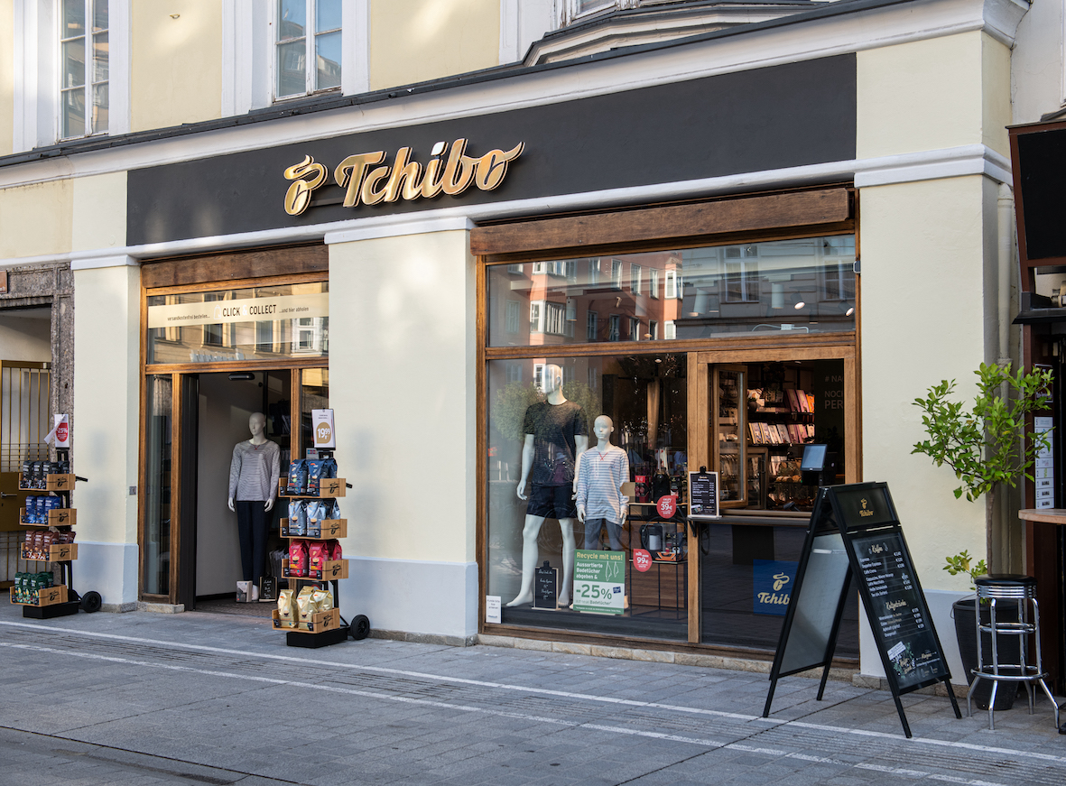 Tchibo Filiale Maria Theresienstraße in Innsbruck Außenansicht