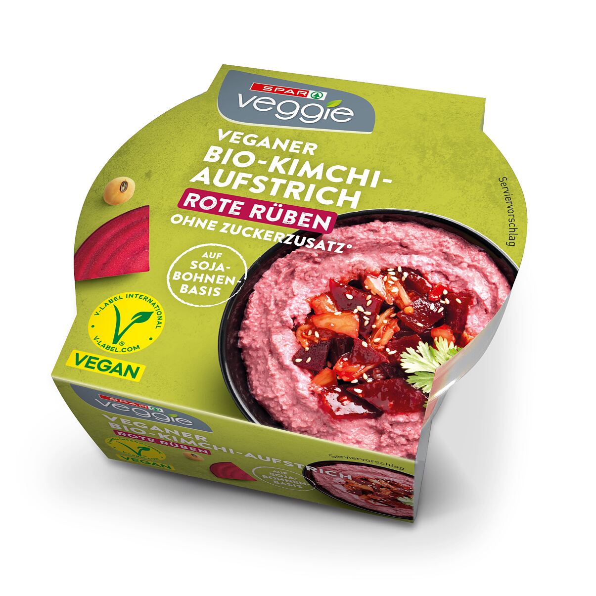 SPAR Veggie veganer Bio-Kimchi-Aufstrich Rote Rüben