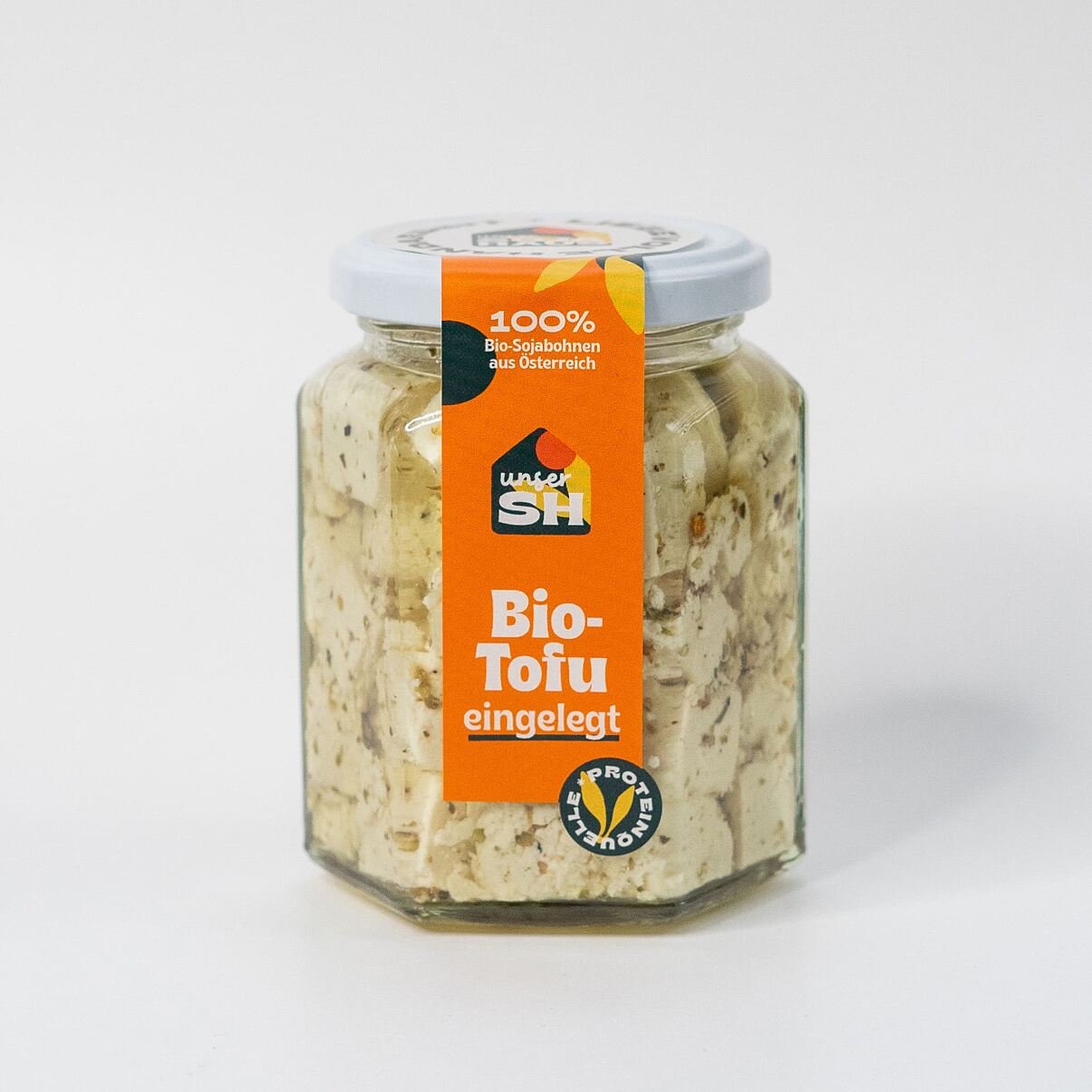 Unser SOJAHAUS Bio-Tofu eingelegt