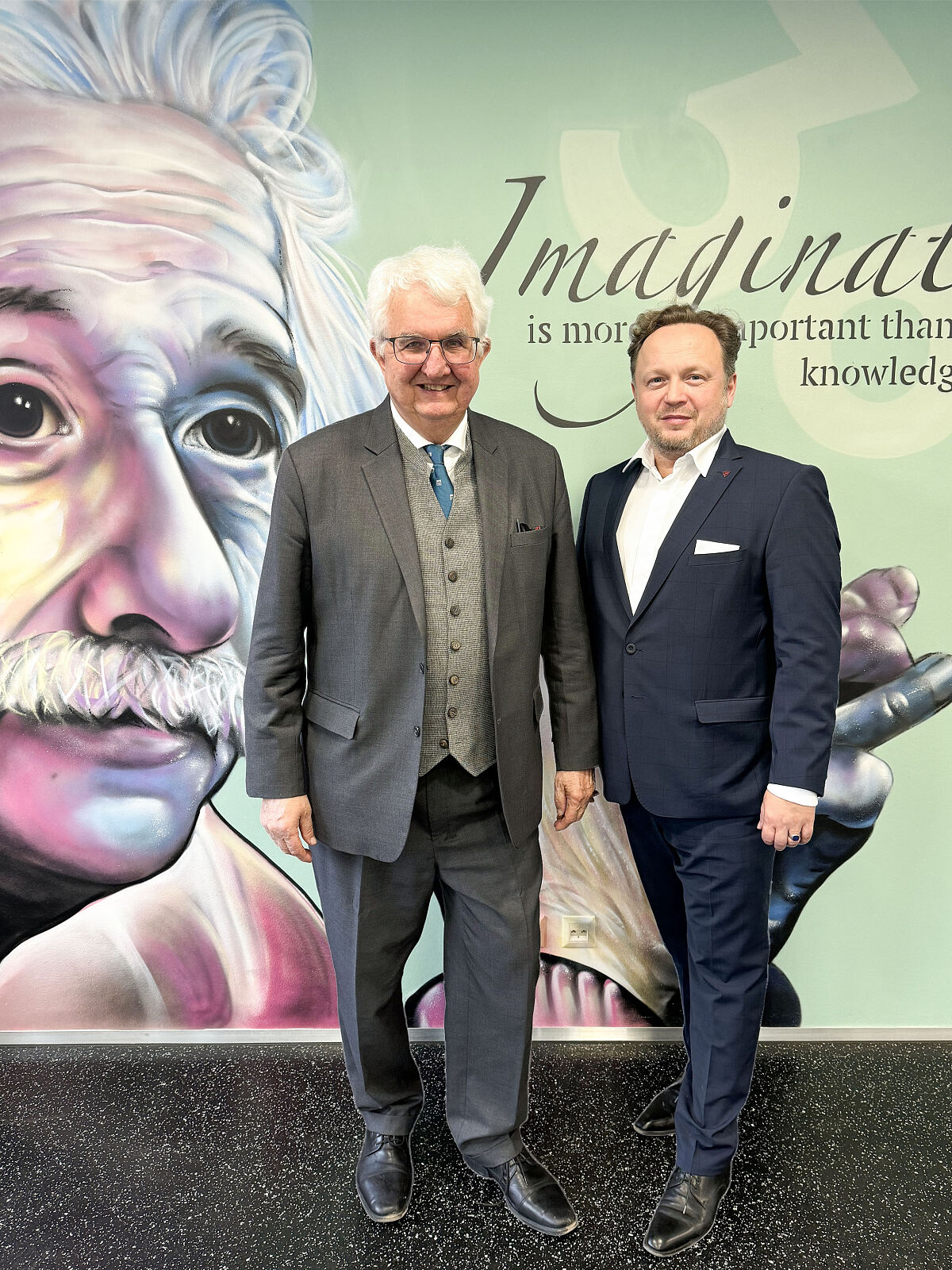 Prof. Dr. Robert Holzmann (Vice President), und Florian Wagner, CEO von Emerald Horizon